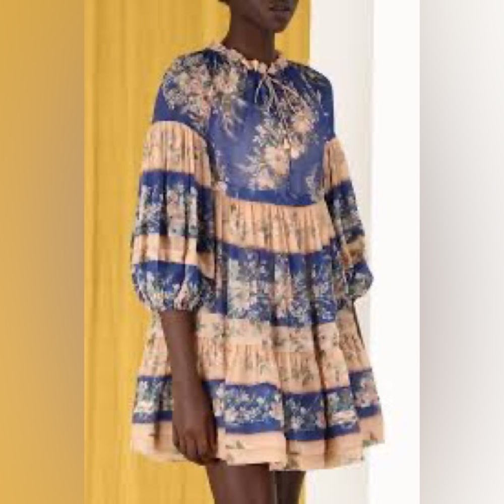 Zimmermann Moonshine tuck mini dress